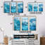 «Azure Water Dreams I - Abstract Impressionism», reproduction d'art-107738605-107738606