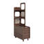 Armoire de coin de style nordique 67,72 po, canapé de salon avec tiroir, tablette de rangement et rangement