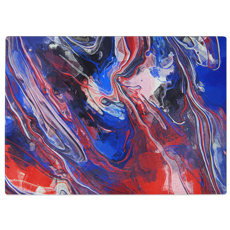 Tempered Glass To Hold Me in Abstract Cutting Board, 28.5 cm W x 20 cm L