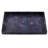 2-Piece Blue Decorative Trays with Subtle Map Pattern, 25x15x2.5"