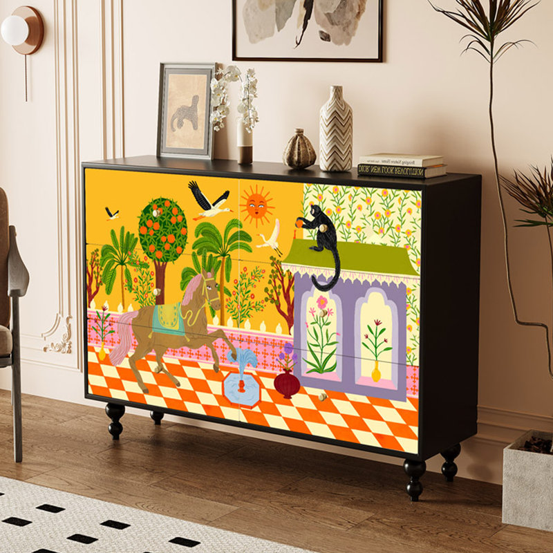Commode d'appoint 6 tiroirs Modern