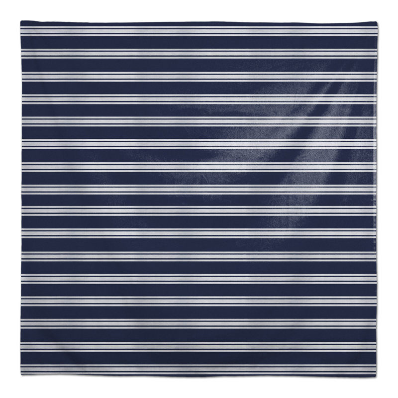 Averleigh Striped Polyester Tablecloth, 58" L x 58" W