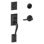 Addison Handleset with Deadbolt and Latitude Door Lever and Rosette