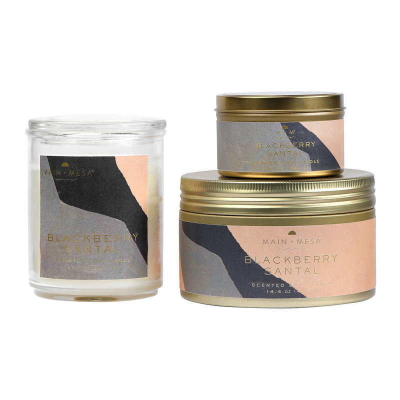 Main & Mesa Lidded Glass Candle, Aklima