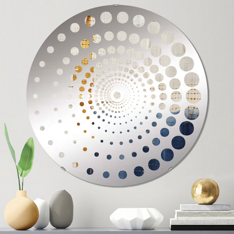Springtown - Miroir mural spiralé, 23,6 po x 23,6 po