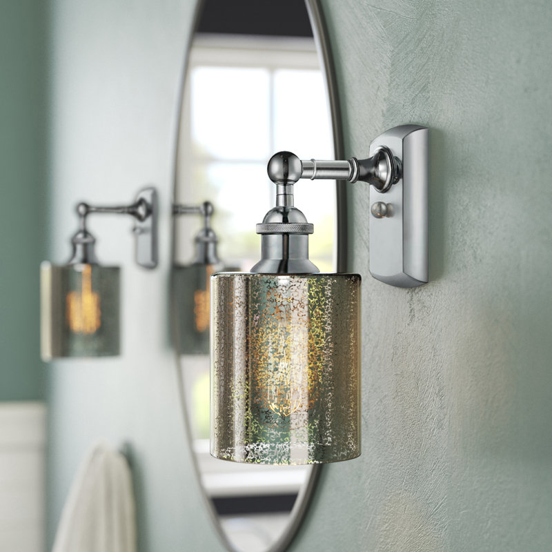 Leilani Armed Sconce, Polished Chrome, Mercury