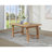 Natural Brown Extension Leaf Dining Table