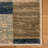 8' Midnight Navy Patchwork Power Loom Stain Resistant Runner Rug