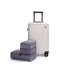 19" +3pc Lining storage bag Three-piece Carry On Luggage,Suitcases with Wheels,ABS Lightweight Carry On Suitcase,Hard Shell Luggage BEIGE