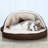 Faux Sheepskin Round Hooded Orthopedic Dog Bed-1941309776-1941309781