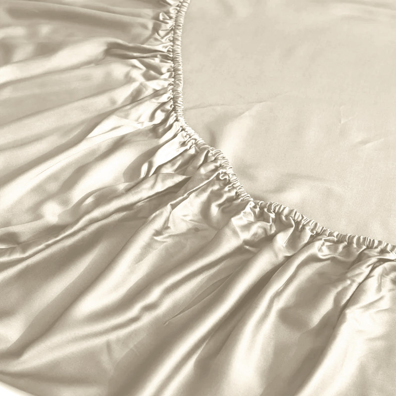 Lall Microfibre Brushed 25cm Deep Fitted Sheet, Single (3'), Cream