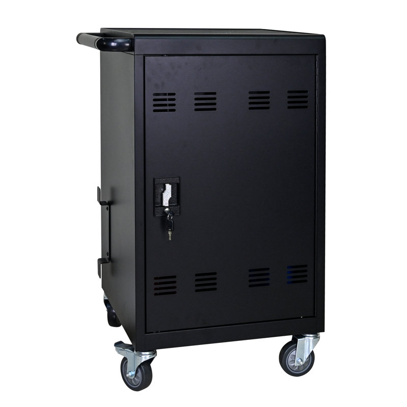 30 All Charging Trolley With Lock And Durability Assurance Enhancement 32 Cart For 30 Devices, Mobility Feature
