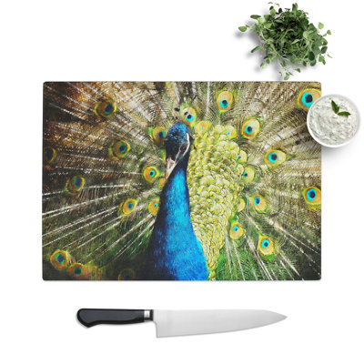 Peacock Vol.2 Painting Chopping Board