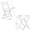 Bourgogne 2 - Person Acacia Patio Dining Set with Square Table-1393349808