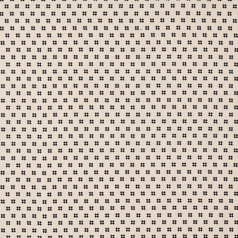 Thandie Embroidery Fabric, Carbon/Natural