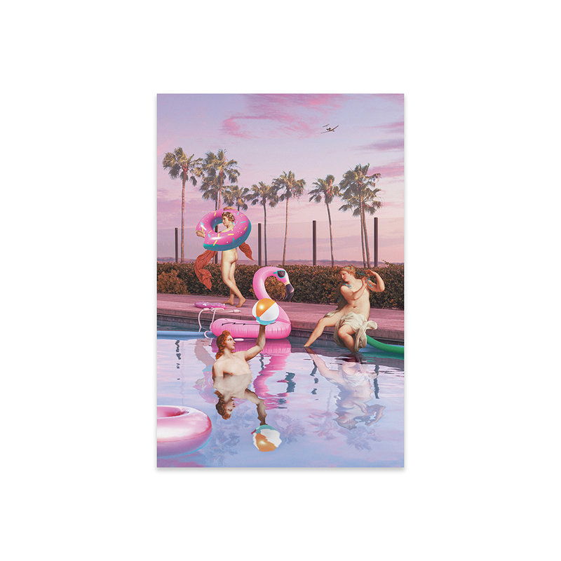 «Pool Party» par Jonas Loose - impression non encadrée, H 24 po x l 16 po x P 0,25 po