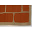 Tapis contemporain en laine tissé à plat orange Oidipous