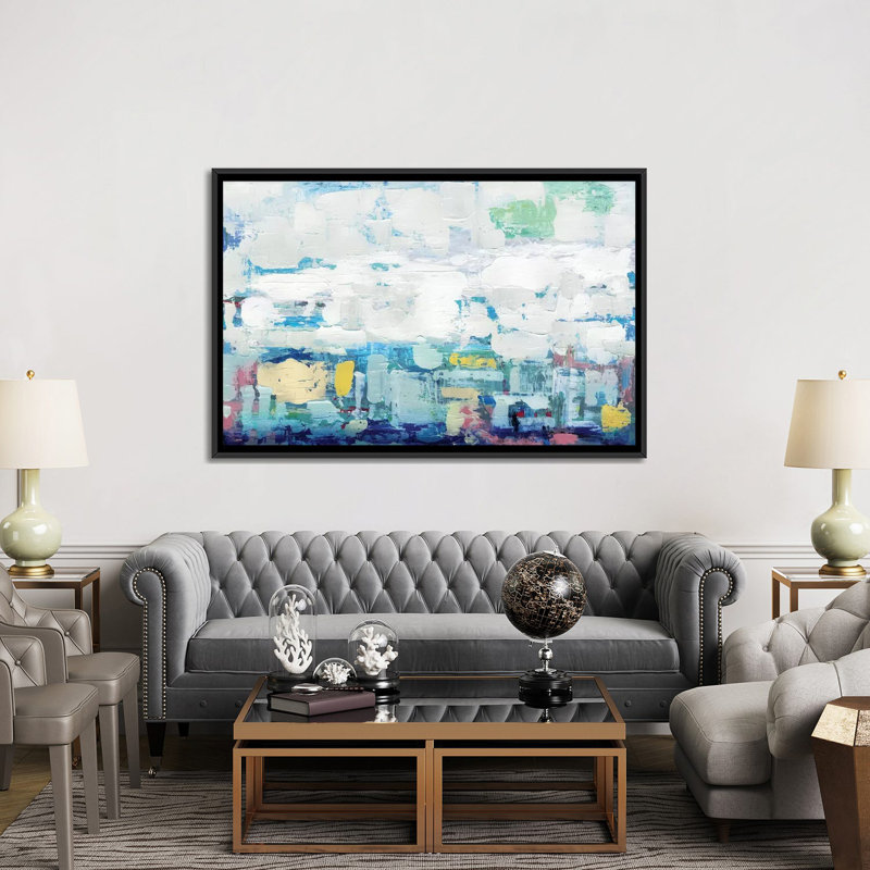 « forever », impression sur toile, H 18 po x l 26 po x P 1,5 po, Toile avec cadre noir, Pas de tapis