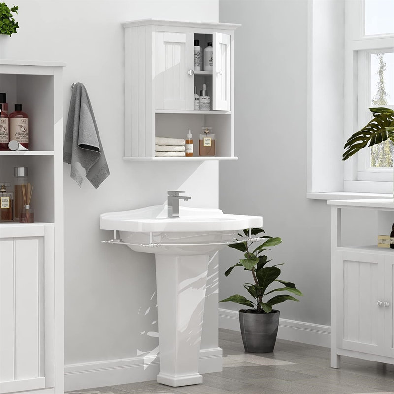 Carnstroan Wall Bathroom Cabinet, White