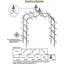 Arche de jardin épaisse en métal, tuyau gothique robuste de 16 mm de diamètre