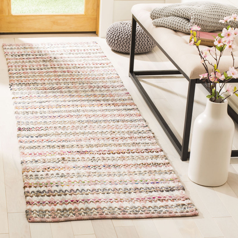 Tapis en coton tissé à la main Bester, Rectangulaire 3 pi x 5 pi