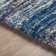 Tapis rayé bleu marine