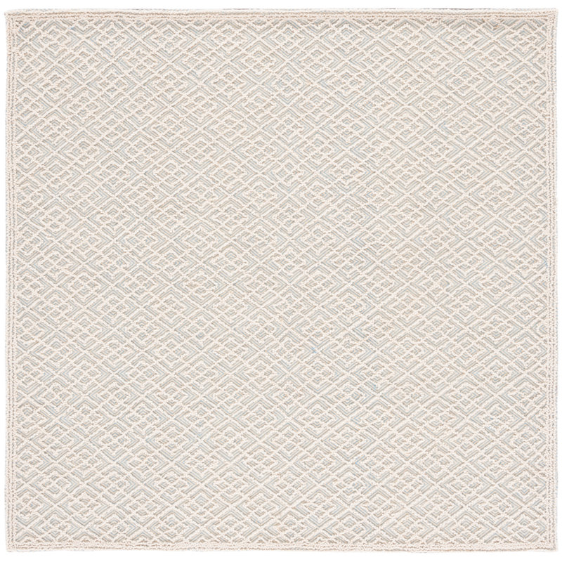 Tapis géométrique performance touffeté à la main MSR Trace Martha Stewart, Carré 6 pi