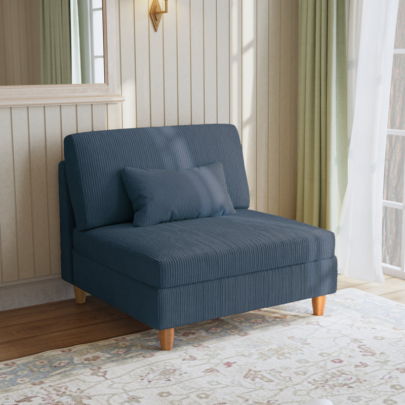 Upholstered Accent Chair, Navy