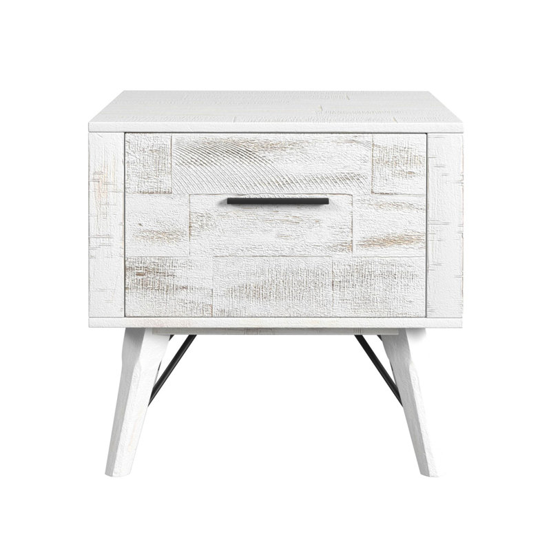 Table de bout Westwood en blanc rustique