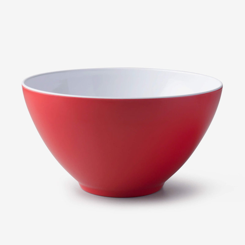 Zeal Melamine Salad Bowl, Red