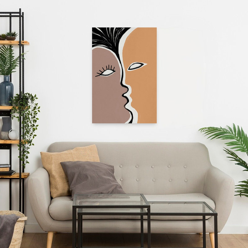Face to Face 2, art contemporain abstrait, H 24 po x l 16 po