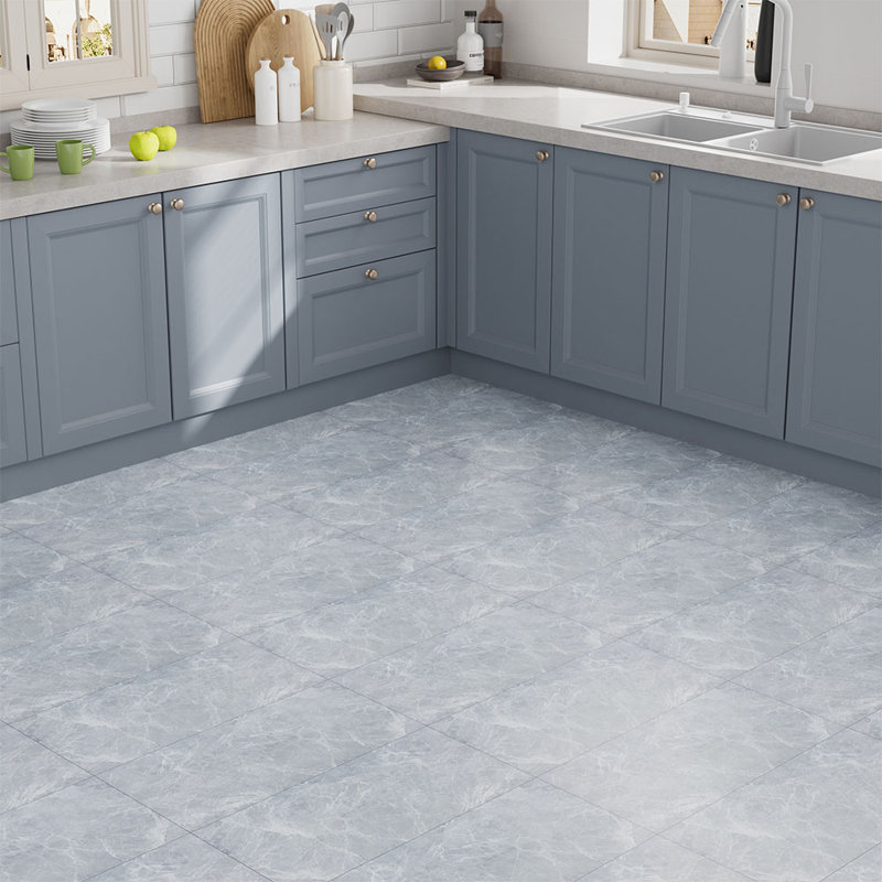 28Pcs 60x30cm Realistic Stone Texture Self Adhesive PVC Flooring, Grey