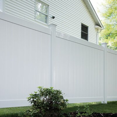 Barrette Outdoor Living Solid Privacy Panel Fence Kit & Reviews | Wayfair
