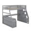 Lit mezzanine double avec 7 tiroirs et bureau-895503636
