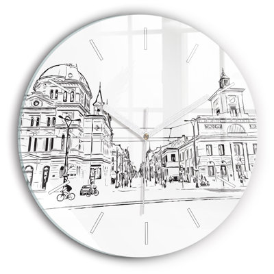 Glass Wall Clock