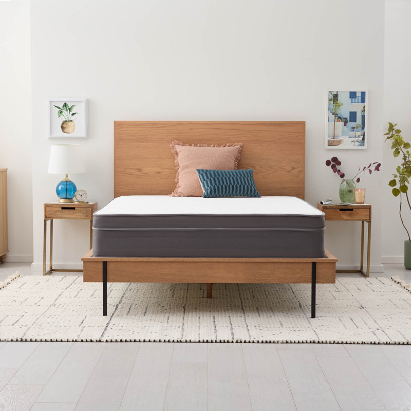 Linenspa Essentials 12 po Matelas hybride moelleux en mousse viscoélastique imprégnée de gel, Roi