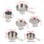8 - Piece Stainless Steel Cookware Set