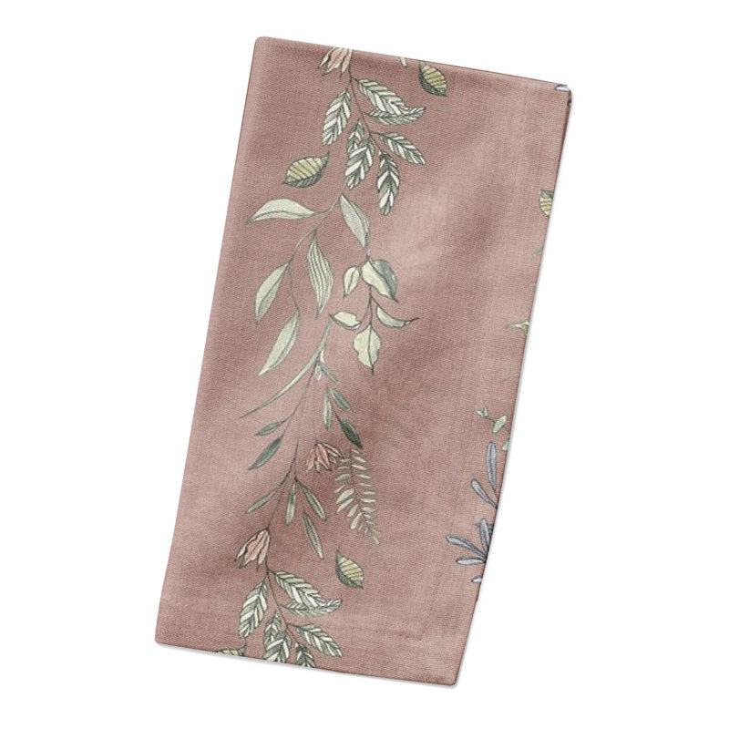 Serviette carrée en coton 10 po, Marron