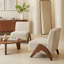 Fauteuil de loisir simple 25,59 po Wabi-Sabi Mid-Century