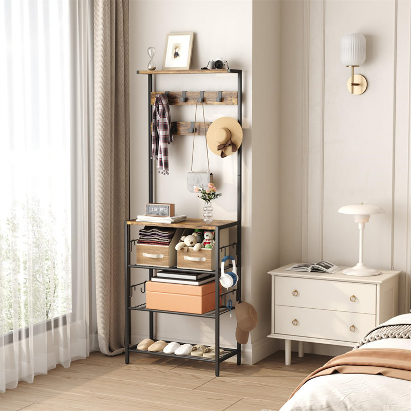 Tama Freestanding Accent, Rustic Brown/Black