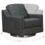 Fauteuil pivotant en cuir fleur Dianet-1392211137