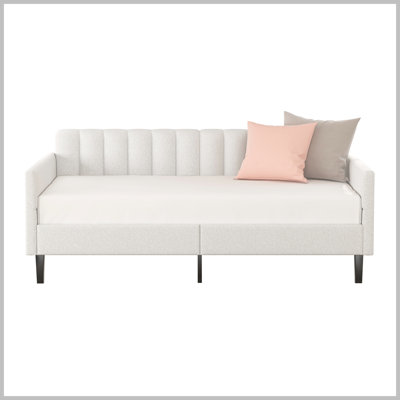 Modern Upholstered Daybed with Ribbed Tufted Backrest -  Corrigan StudioÂ®, 6EFDE8EE786D4395BEC4437C58C69209