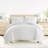 Duvet Cover Set Patterned Microfiber Ultra Soft Bedding in Pinstriped-105814281