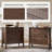 Hoai 28" W 3-Drawer Fluted Solid Wood End Table with Power Outlets-1876221986