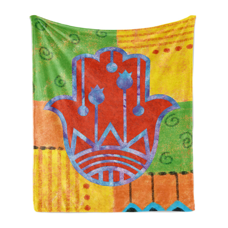 Hand Woven Throw Blanket, 60" W x 80" L