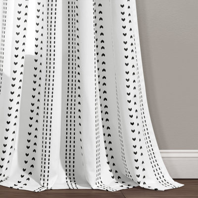 Lush Decor Hygge Stripe Room Darkening Curtain Panels Pair Drapes (Set of 2)