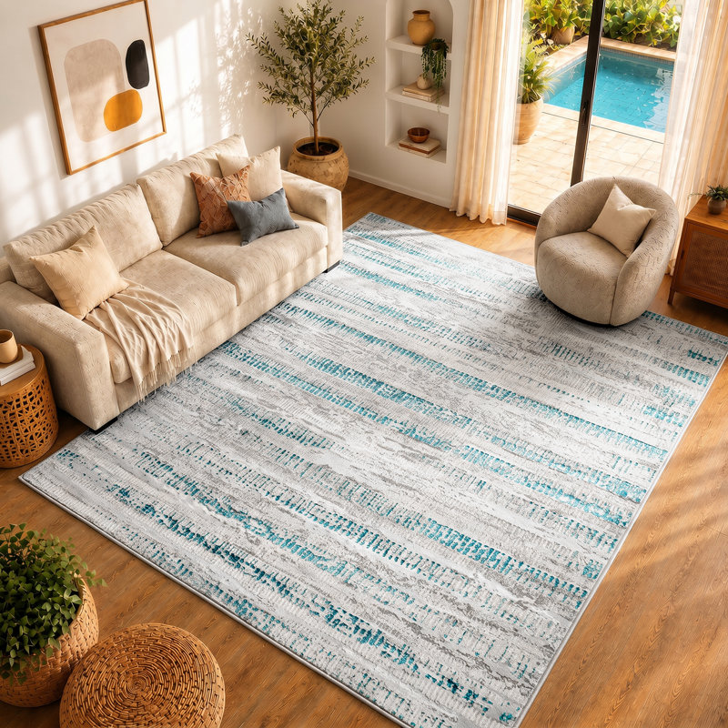 Abstract Area Rug, Rectangle 200 x  275cm