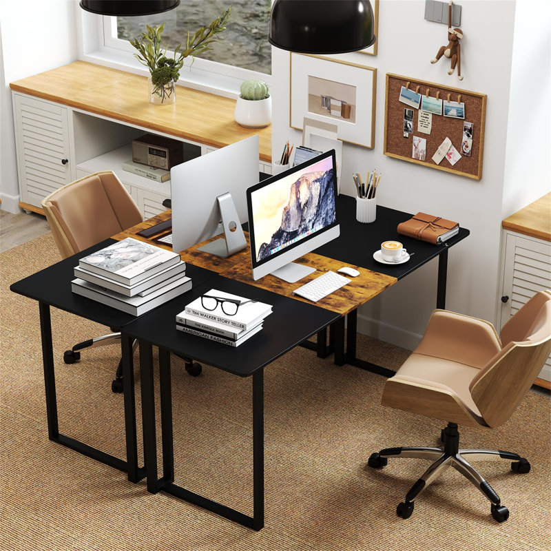 Metal Base Standing Desk, Black