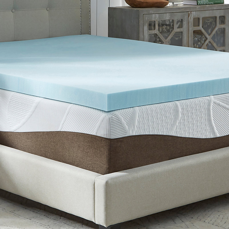 Surmatelas en mousse viscoélastique rafraîchissante Slumber Solutions, Simple, 3"