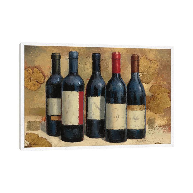 Napa Reserve Wine Crop by James Wiens - Painting on Canvas, 66.04cm H x 101.6cm W x 3.81cm D, White Framed